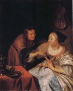 Frans van Mieris Carousing Couple France oil painting artist